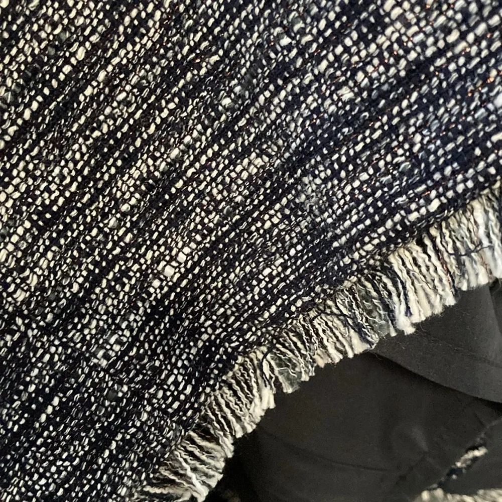 J. Crew sleeveless dress. Fringe across bust area, shoulders, and bottom hem. - Picture 6 of 6